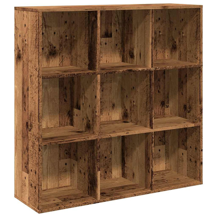 Bokhylla Åldrat Trä 98X29X97,5 Cm