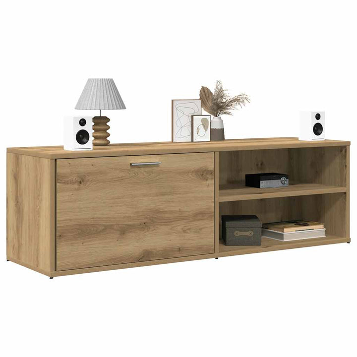 Tv-Bänk Ek 120X34X37 Cm Konstruerat Trä