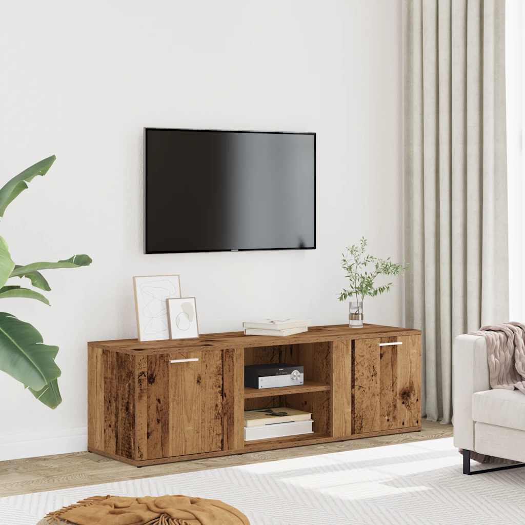 Tv-Bänk Ek 120X34X37 Cm Konstruerat Trä