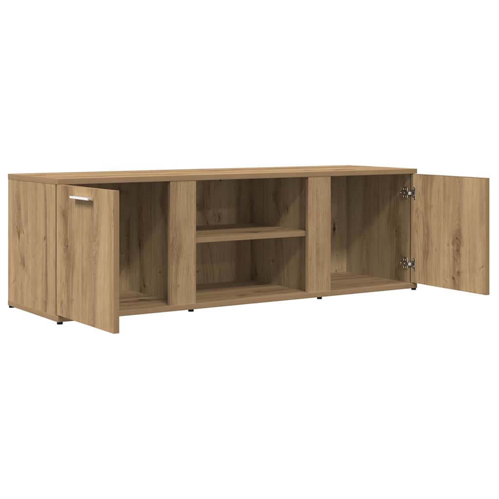 Tv-Bänk Ek 120X34X37 Cm Konstruerat Trä