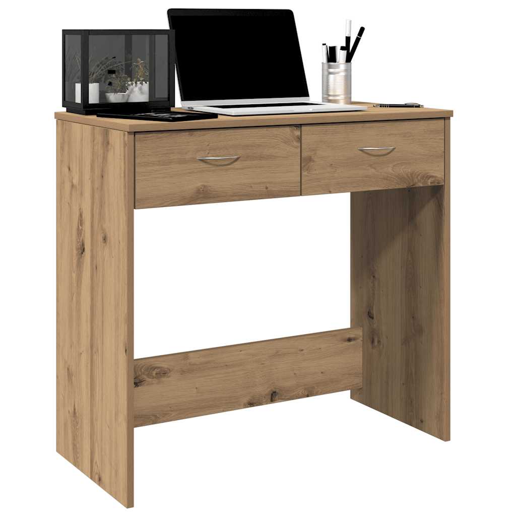 Skrivbord Ek 80X40X75 Cm Konstruerat Trä