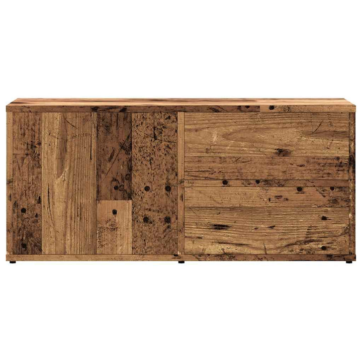 Tv-Bänk Åldrat Trä 80X34X35,5 Cm Konstruerat Trä