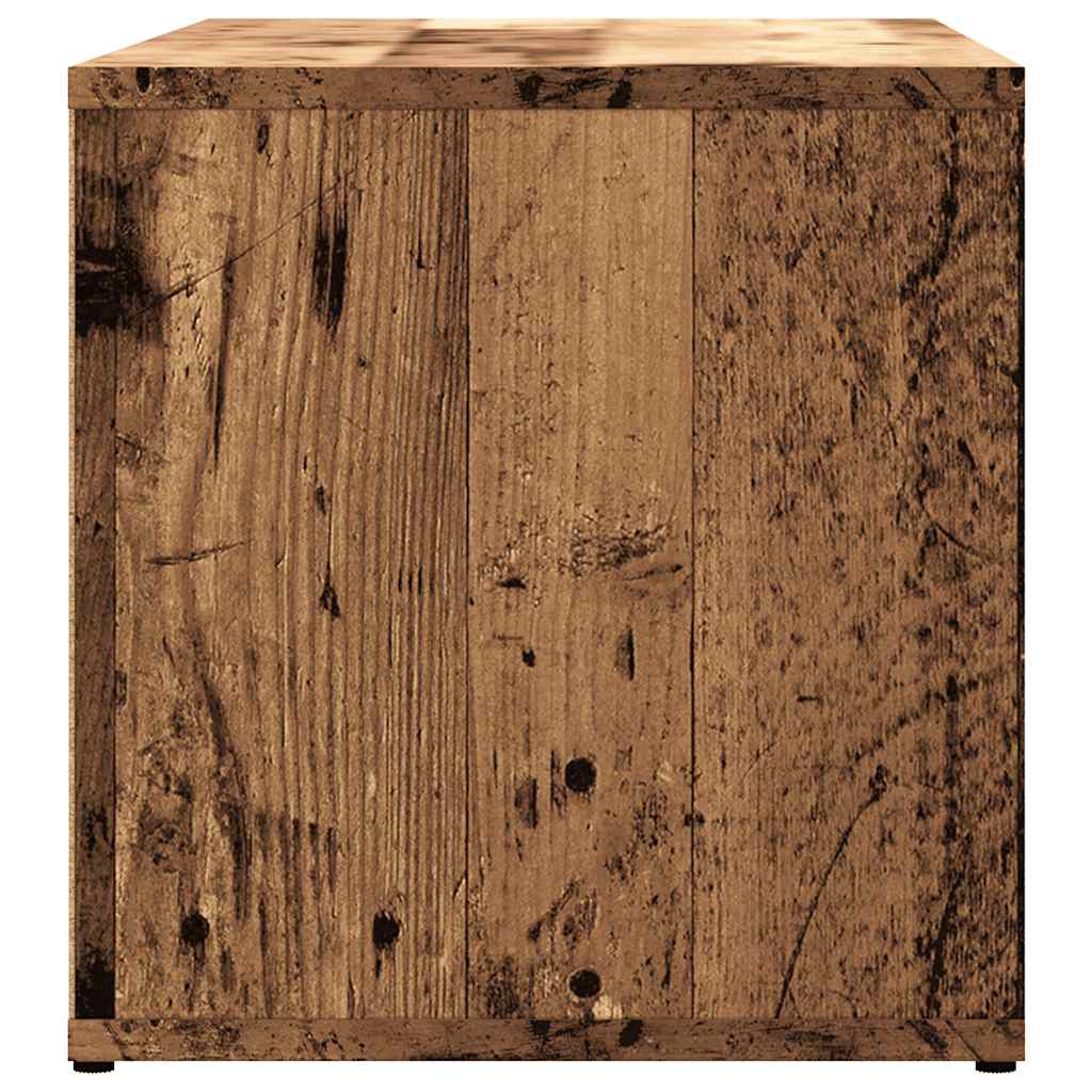 Tv-Bänk Åldrat Trä 80X34X35,5 Cm Konstruerat Trä