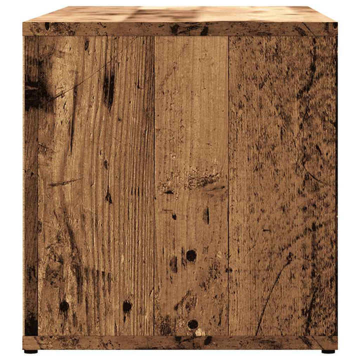 Tv-Bänk Åldrat Trä 80X34X35,5 Cm Konstruerat Trä