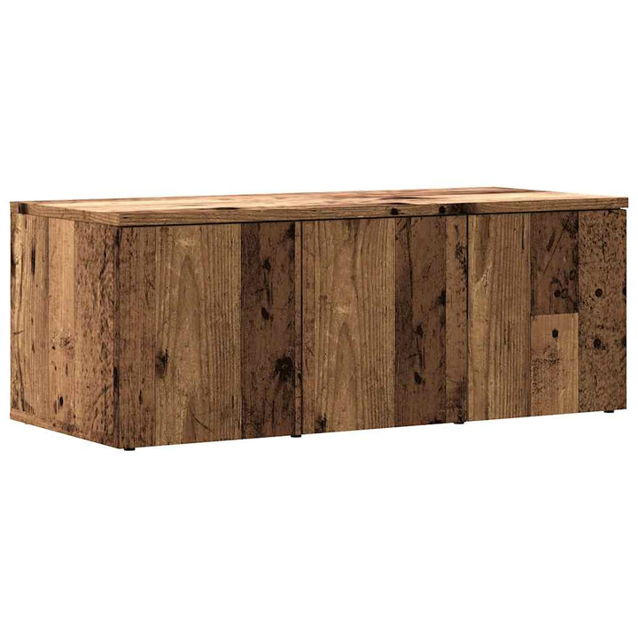 Tv-Bänk Åldrat Trä 80X34X30 Cm Konstruerat Trä