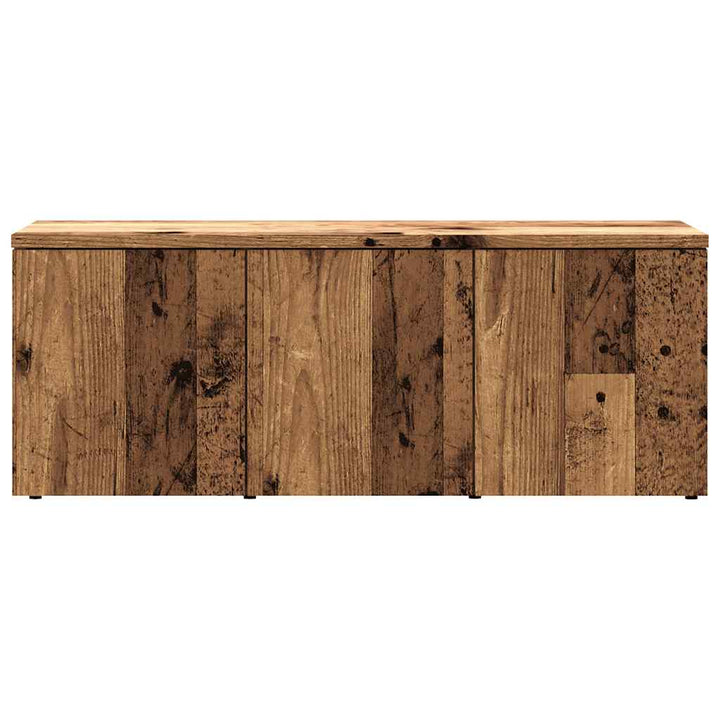 Tv-Bänk Åldrat Trä 80X34X30 Cm Konstruerat Trä