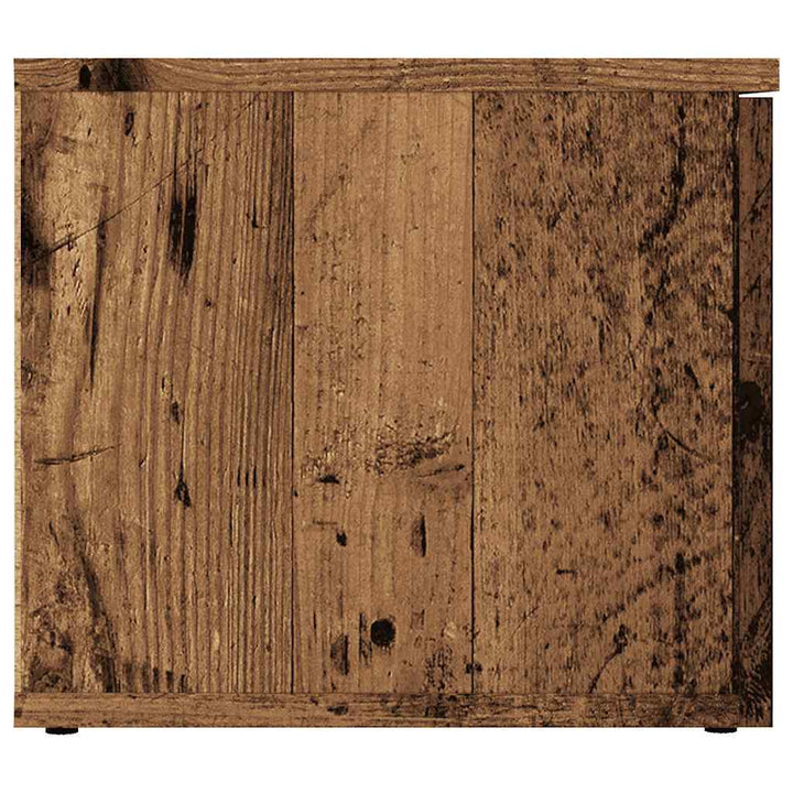 Tv-Bänk Åldrat Trä 80X34X30 Cm Konstruerat Trä