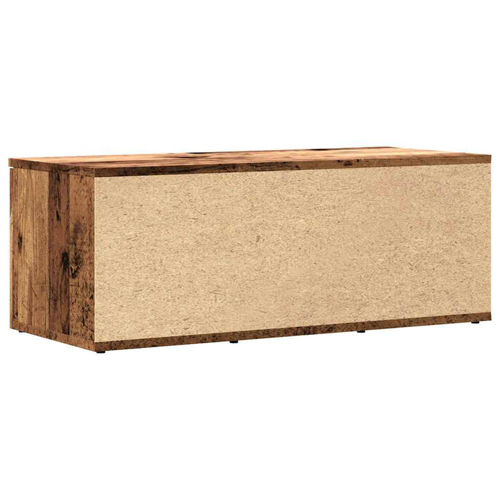 Tv-Bänk Åldrat Trä 80X34X30 Cm Konstruerat Trä