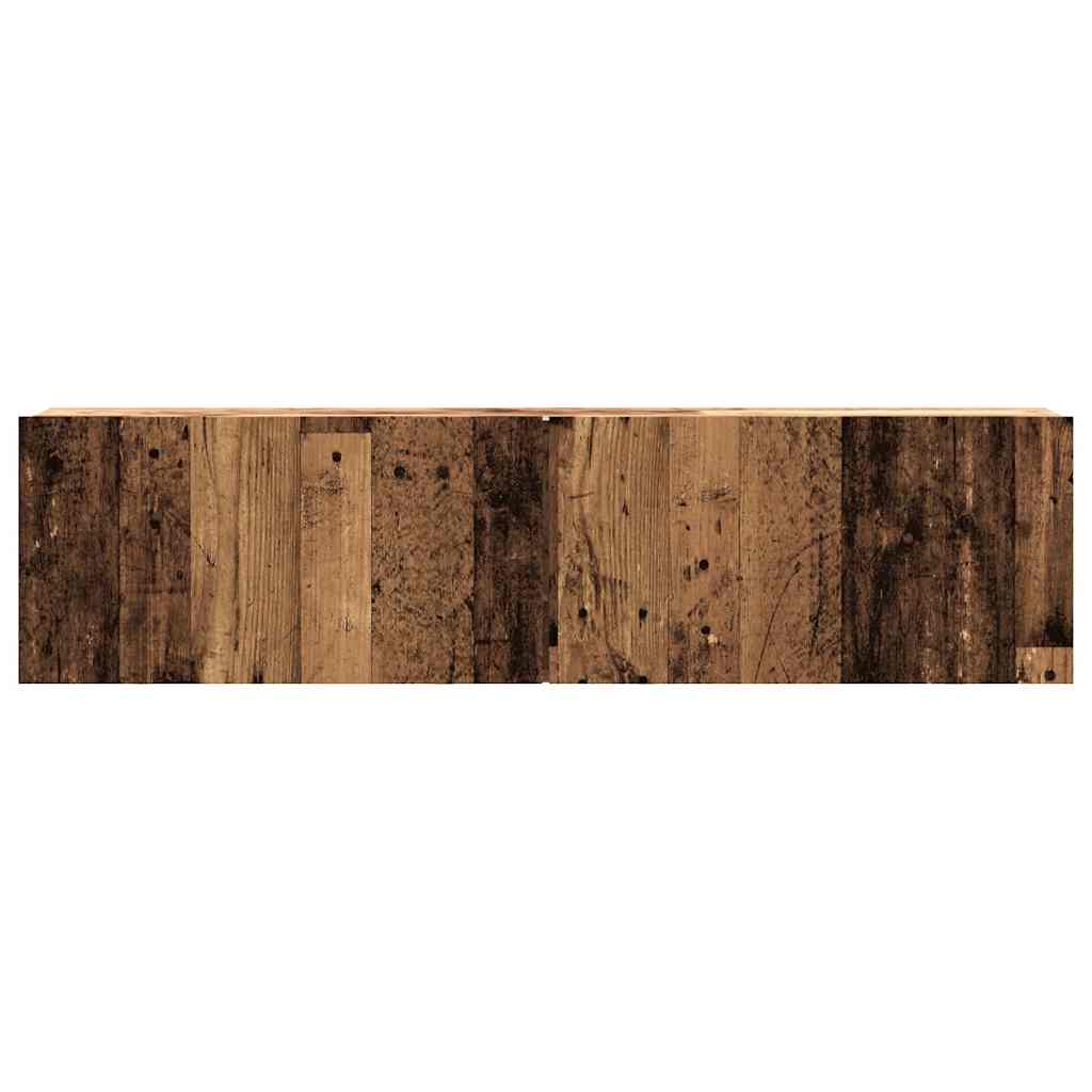 Väggmonterad Tv-Skåp Åldrat Trä 120X30X30 Cm Konstruerat Trä