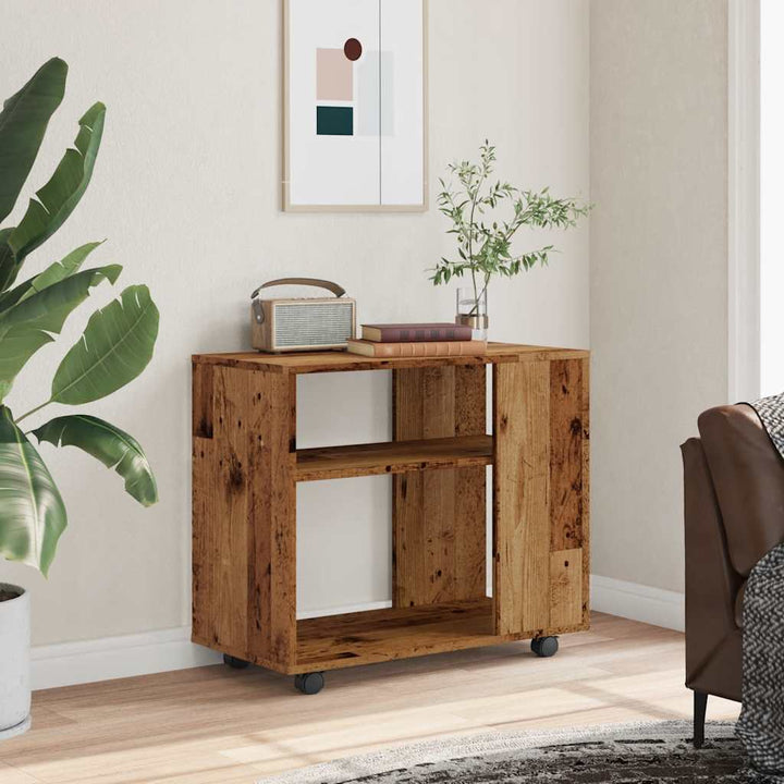 Sidobord Åldrat Trä 70X35X55 Cm Konstruerat Trä
