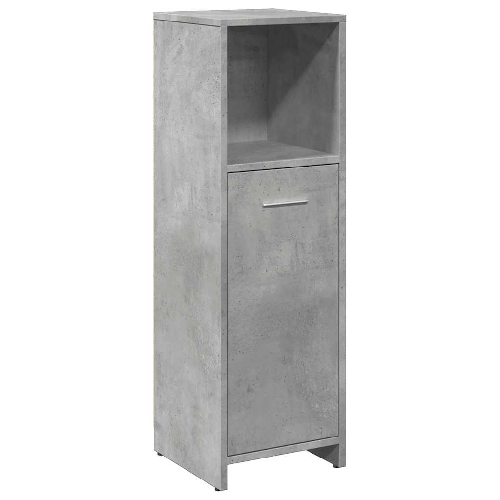 Badrumsskåp Betonggrå 30X30X95 Cm Konstruerat Trä