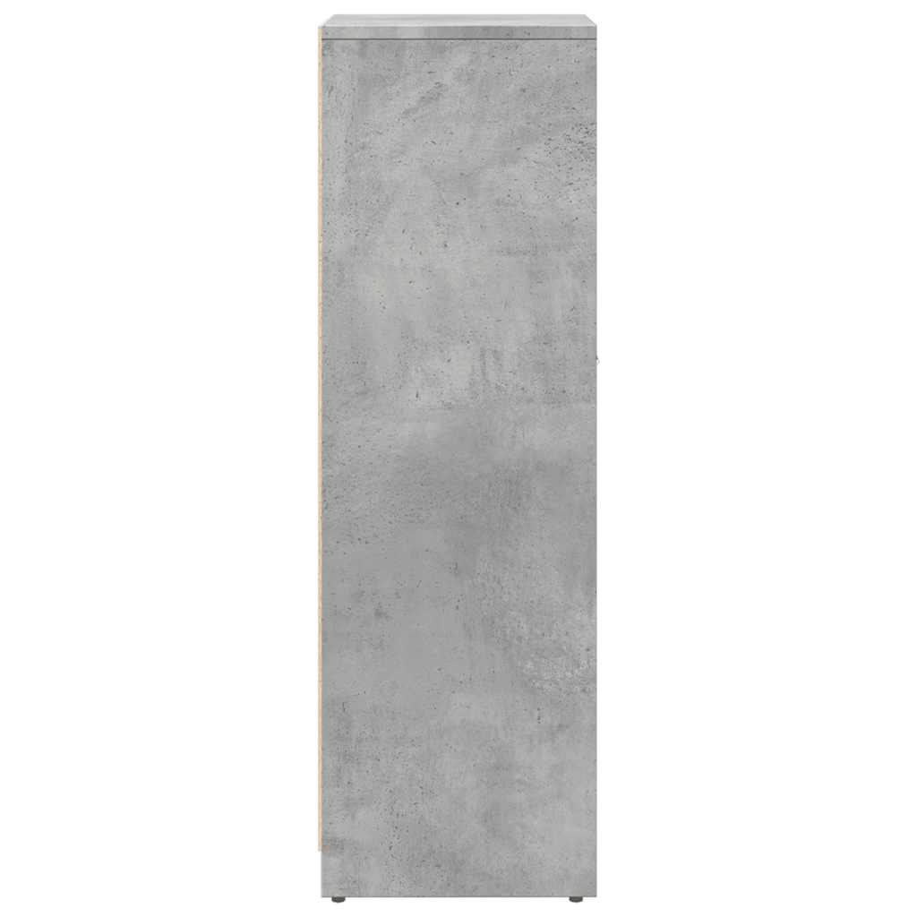 Badrumsskåp Betonggrå 30X30X95 Cm Konstruerat Trä