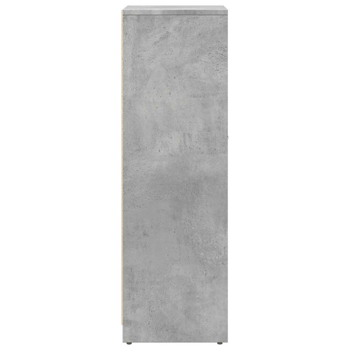 Badrumsskåp Betonggrå 30X30X95 Cm Konstruerat Trä