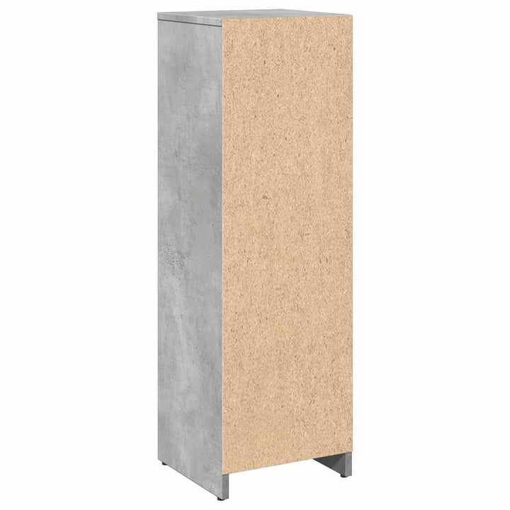 Badrumsskåp Betonggrå 30X30X95 Cm Konstruerat Trä