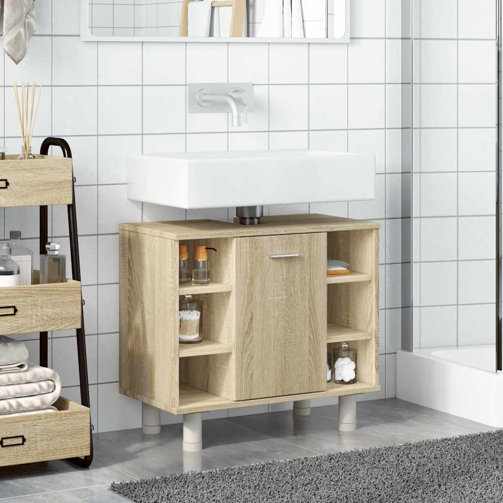 Badrumsskåp Sonoma-Ek 60X32X53,5 Cm Spånskiva
