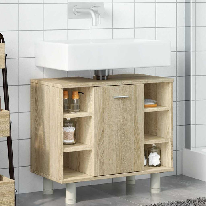 Badrumsskåp Sonoma-Ek 60X32X53,5 Cm Spånskiva
