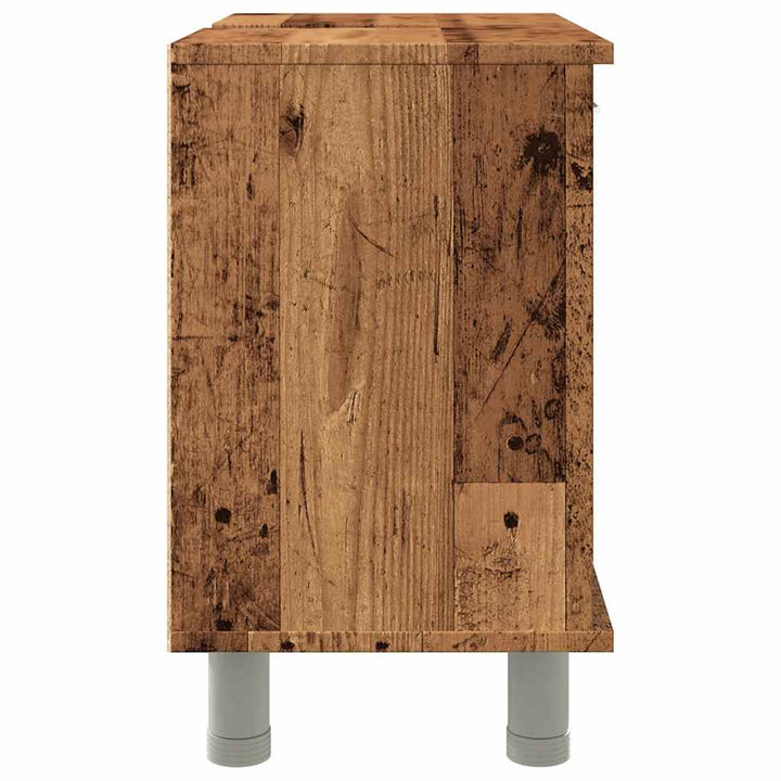 Badrumsskåp Åldrat Trä 60X32X53,5 Cm Spånskiva