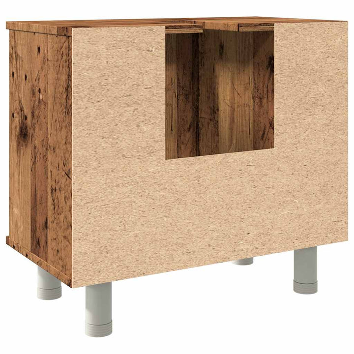 Badrumsskåp Åldrat Trä 60X32X53,5 Cm Spånskiva