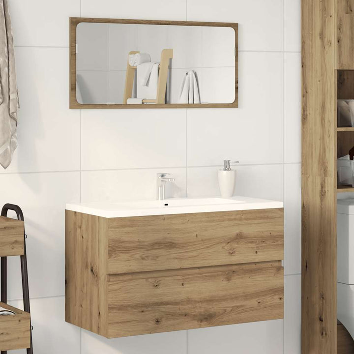 Badrumsskåp Hantverksmässig Ek 41X38,5X45 Cm Konstruerat Trä