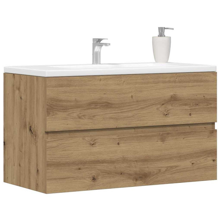 Badrumsskåp Hantverksmässig Ek 41X38,5X45 Cm Konstruerat Trä