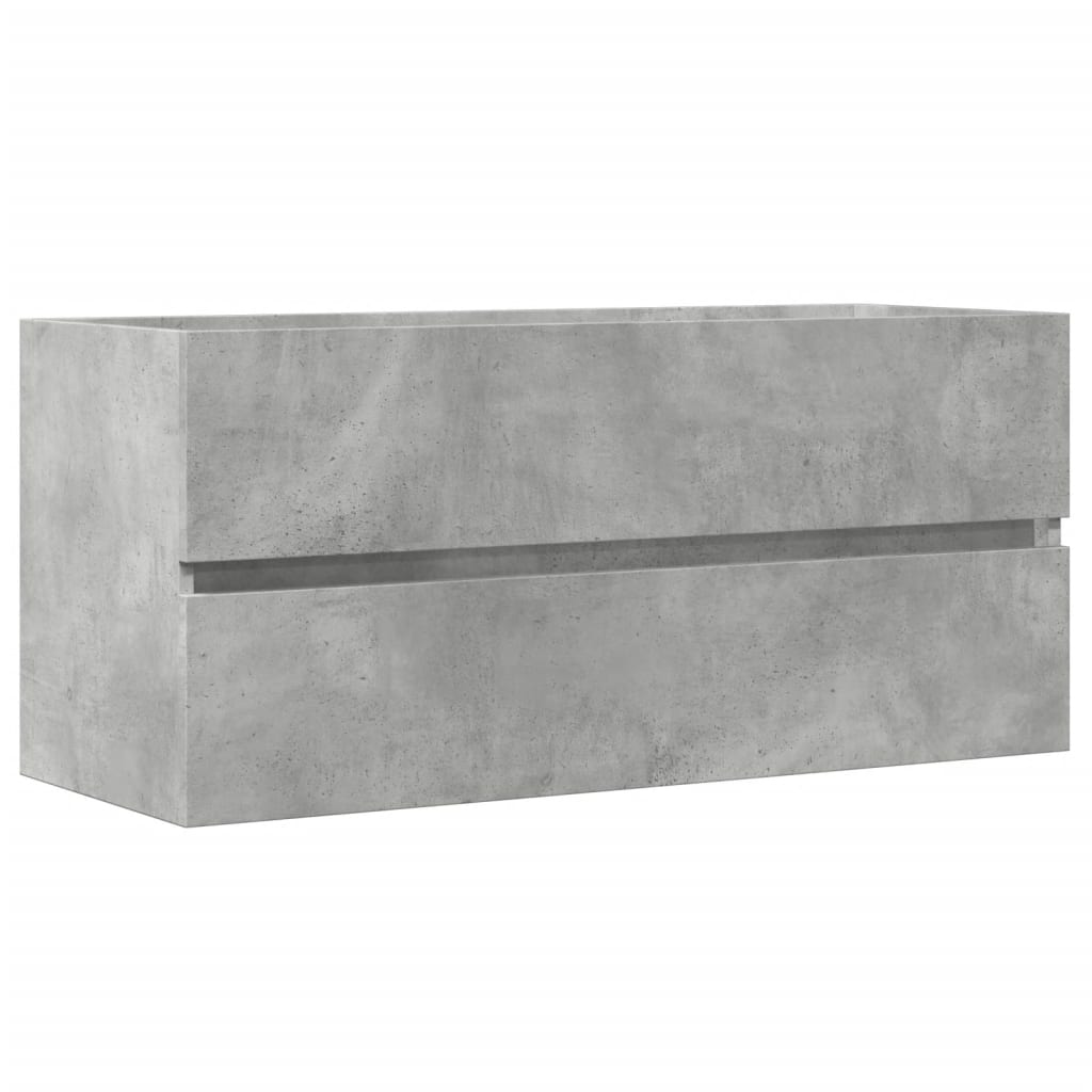 Tvättställsskåp Betonggrå 100X38,5X45 Cm Spånskiva