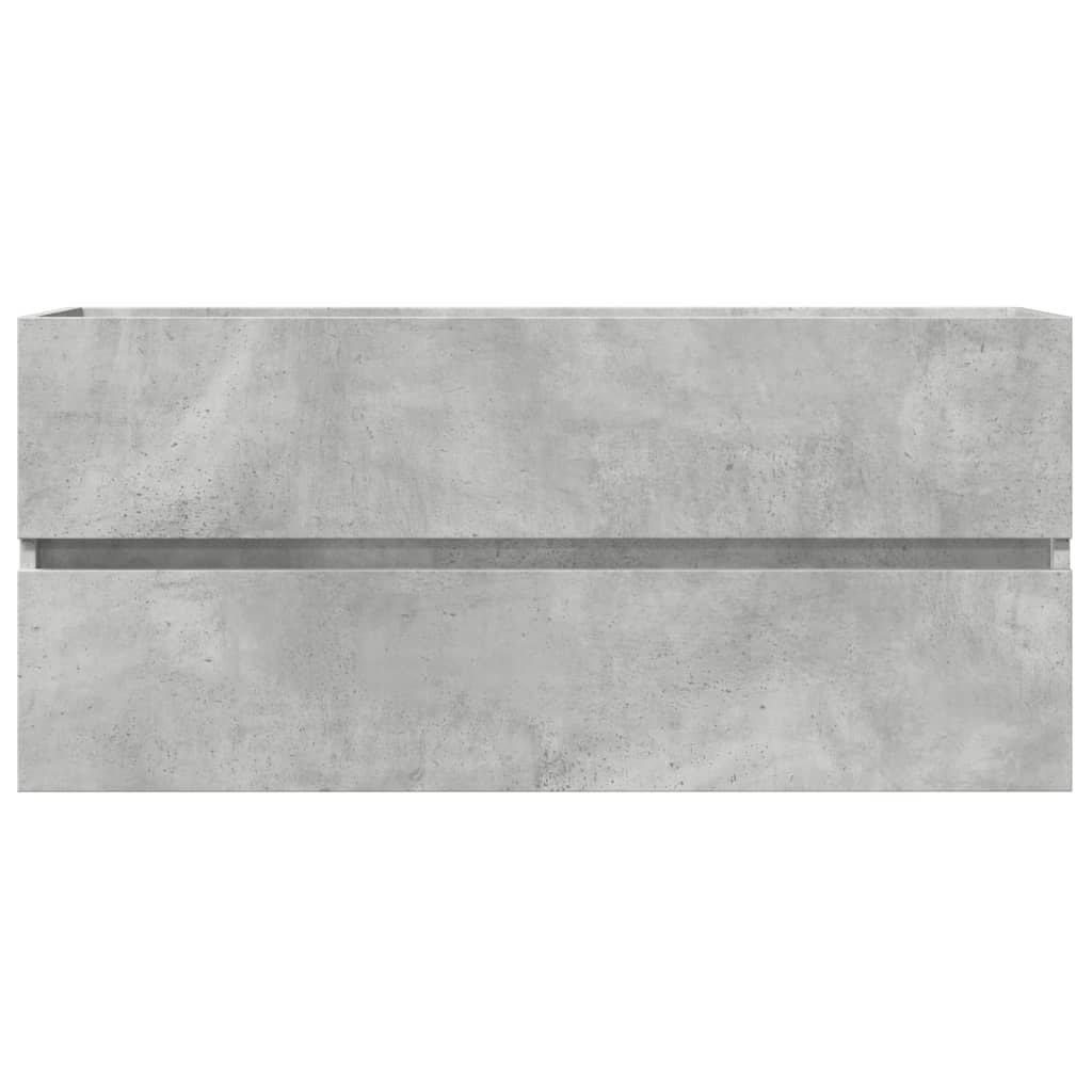 Tvättställsskåp Betonggrå 100X38,5X45 Cm Spånskiva