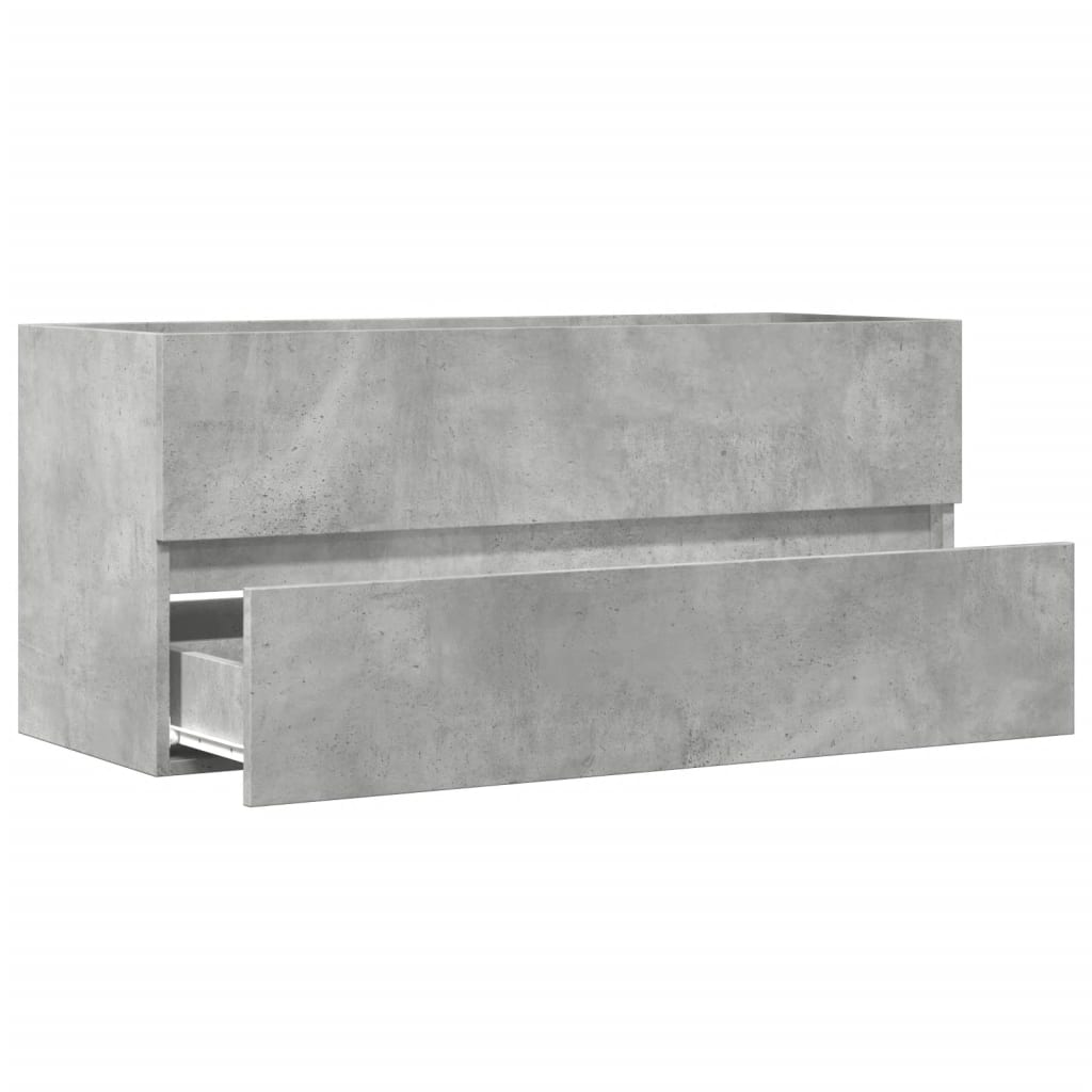 Tvättställsskåp Betonggrå 100X38,5X45 Cm Spånskiva