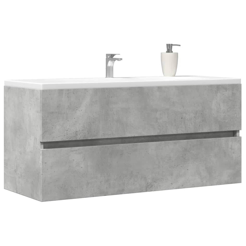 Tvättställsskåp Betonggrå 100X38,5X45 Cm Spånskiva