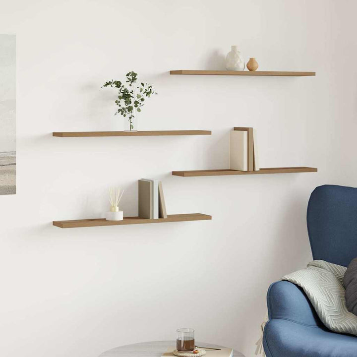 Vägghyllor 4 St 40X20X1,5 Cm Konstruerat Trä