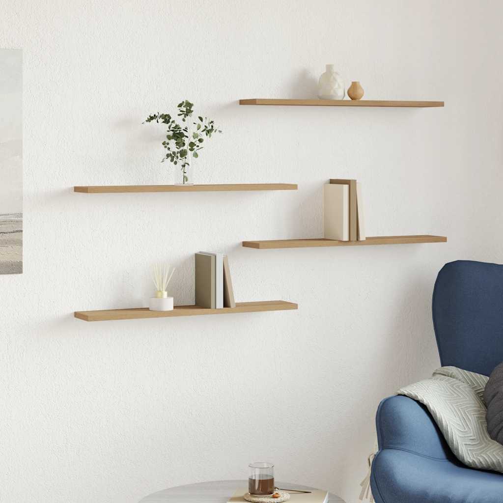 Hyllplan 8 St 80X10X1,5 Cm Konstruerat Trä