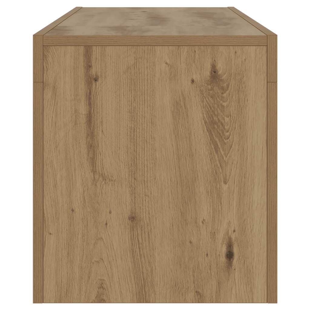 Tv-Bänk Med Led-Lampor 120X36,5X40Cm Konstruerat Trä