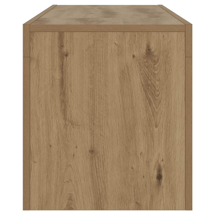 Tv-Bänk Med Led-Lampor 120X36,5X40Cm Konstruerat Trä
