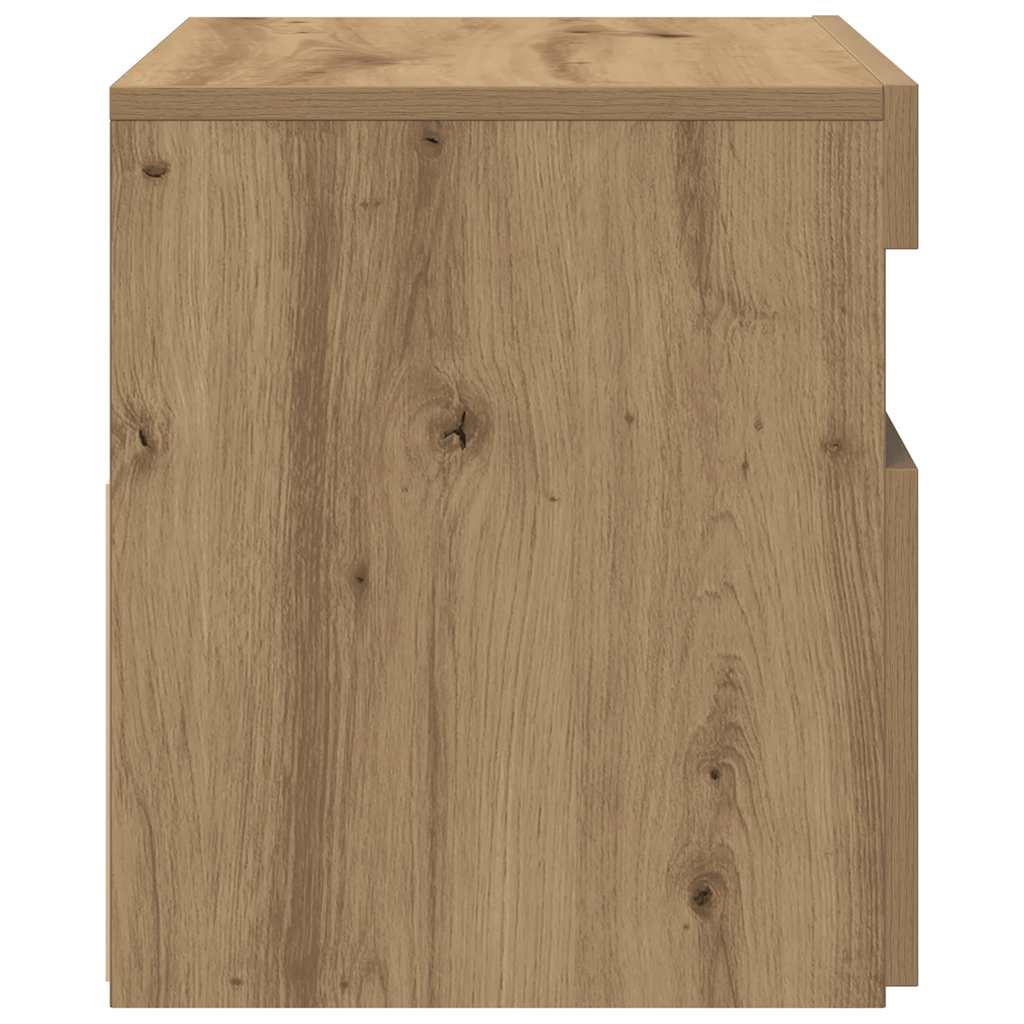 Tv-Bänk Med Led-Lampor 60X35X40 Cm Konstruerat Trä