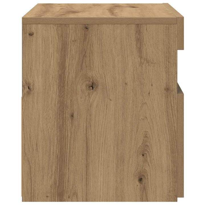 Tv-Bänk Med Led-Lampor 60X35X40 Cm Konstruerat Trä