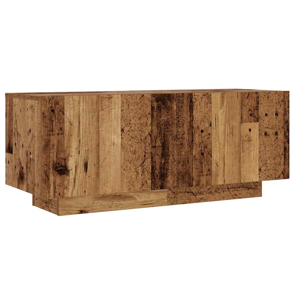 Tv-Bänk Vittrat Trä 100X35X40 Cm Konstruerat Trä