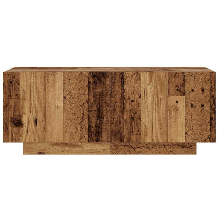 Tv-Bänk Vittrat Trä 100X35X40 Cm Konstruerat Trä