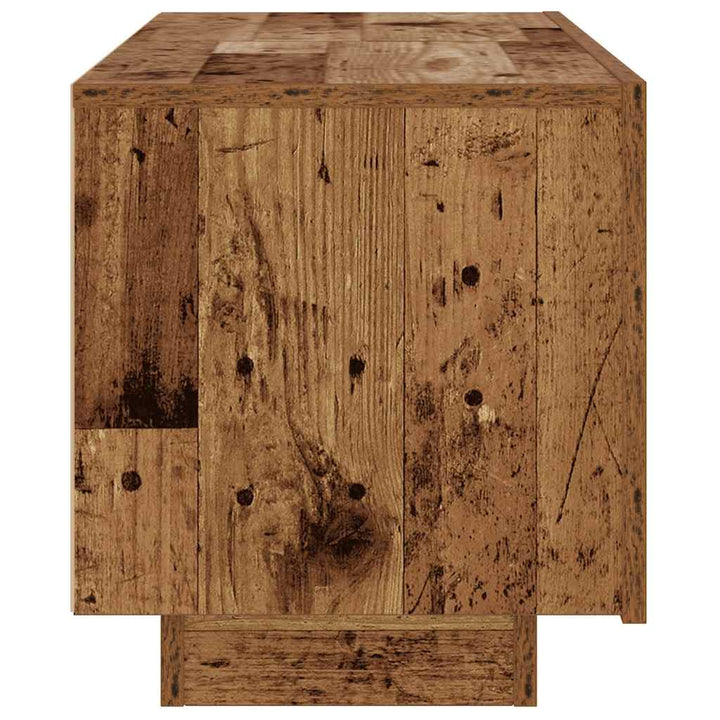 Tv-Bänk Vittrat Trä 100X35X40 Cm Konstruerat Trä
