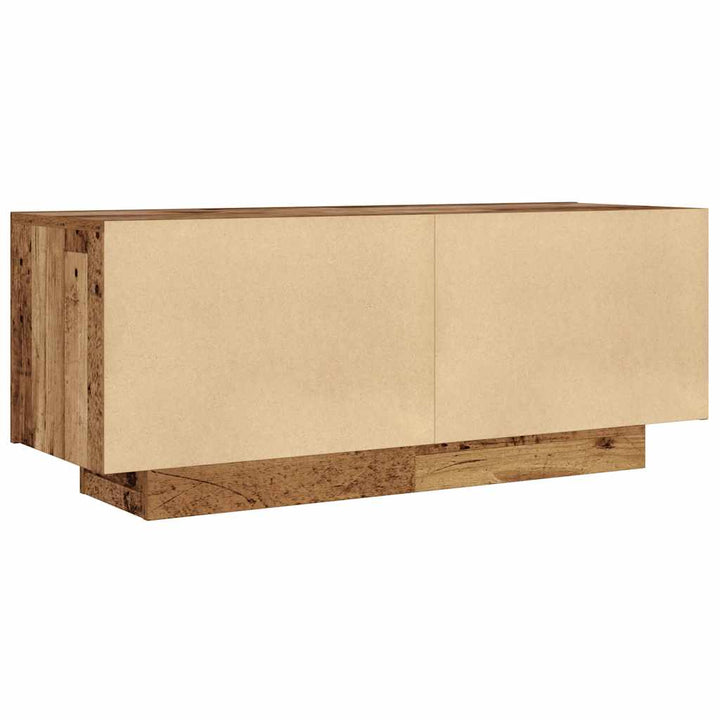 Tv-Bänk Vittrat Trä 100X35X40 Cm Konstruerat Trä