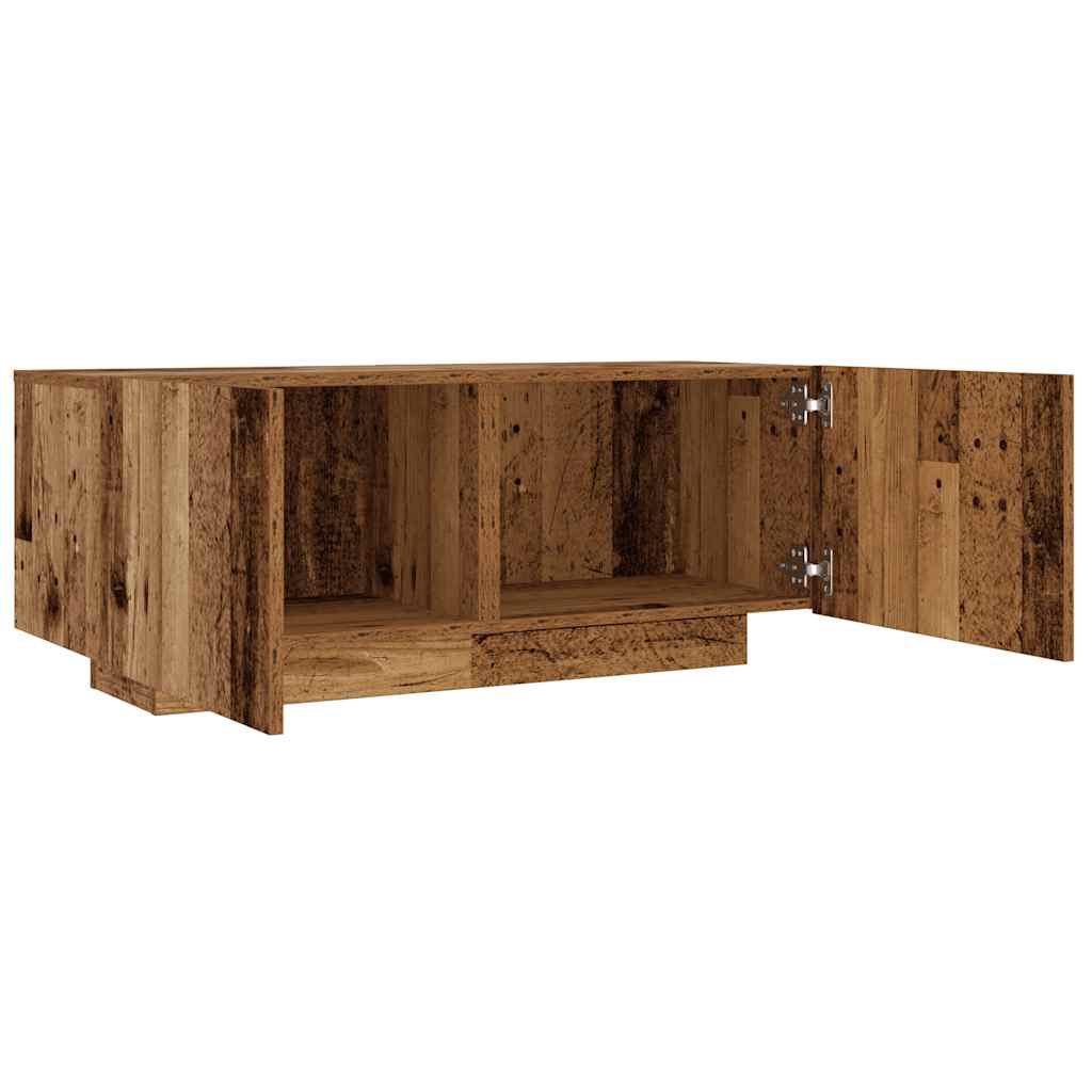 Tv-Bänk Vittrat Trä 100X35X40 Cm Konstruerat Trä