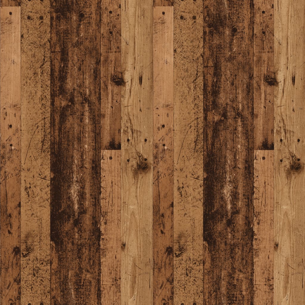Skoförvaringsbänk Åldrat Trä 102X35X35 Cm Konstruerat Trä