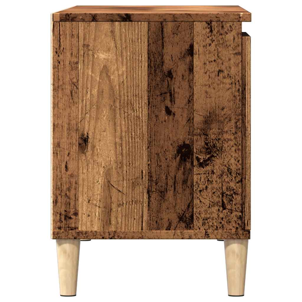 Tv-Bänk Åldrat Trä 102X35X50 Cm Konstruerat Trä