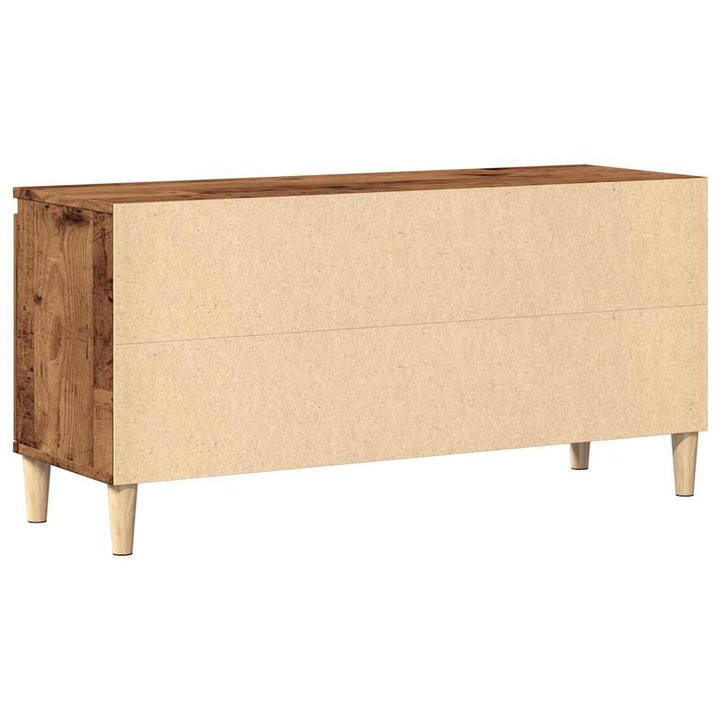 Tv-Bänk Åldrat Trä 102X35X50 Cm Konstruerat Trä