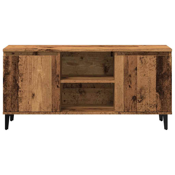 Tv-Bänk Åldrat Trä 102X35X50 Cm Konstruerat Trä