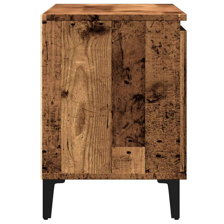 Tv-Bänk Åldrat Trä 102X35X50 Cm Konstruerat Trä
