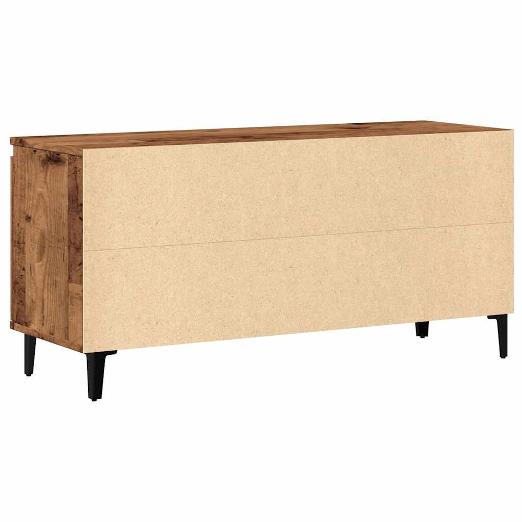 Tv-Bänk Åldrat Trä 102X35X50 Cm Konstruerat Trä