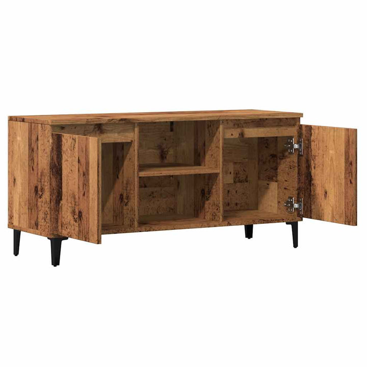 Tv-Bänk Åldrat Trä 102X35X50 Cm Konstruerat Trä