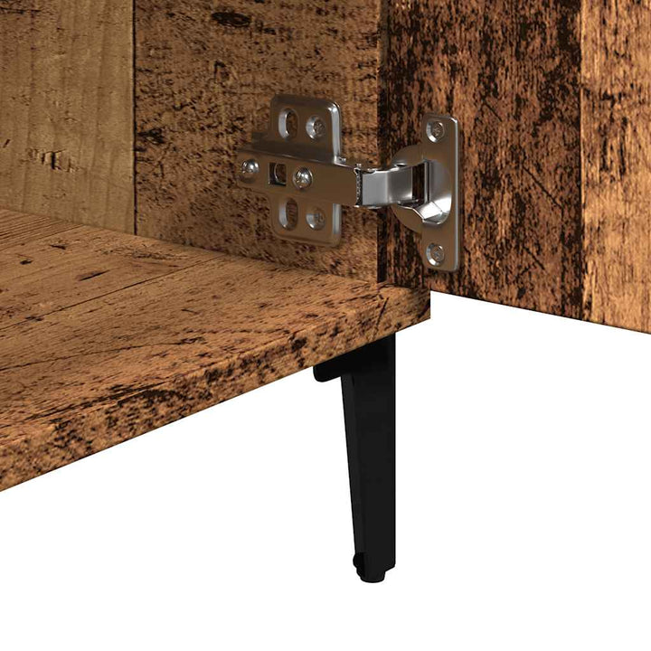 Tv-Bänk Åldrat Trä 102X35X50 Cm Konstruerat Trä