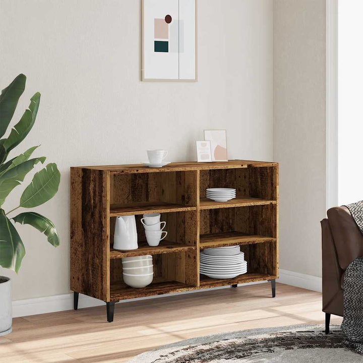 Skänk Åldrat Trä 103,5X35X70 Cm Konstruerat Trä