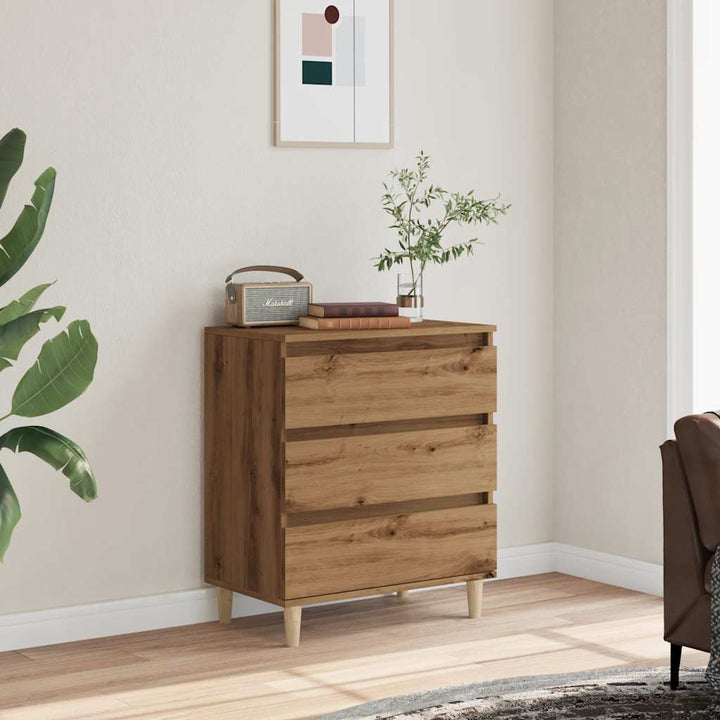 Byrå Ek 60X35X70 Cm Konstruerat Trä