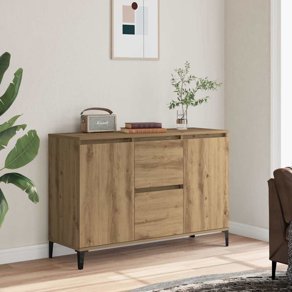 Skänk Åldrat Trä 102X35X70 Cm Konstruerat Trä